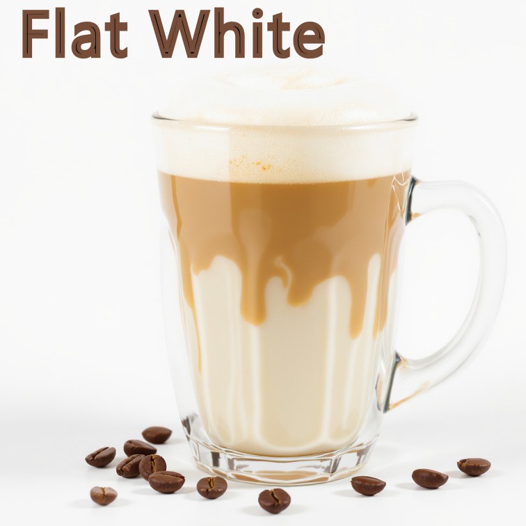 Flat White from Commercial Coffee Machine